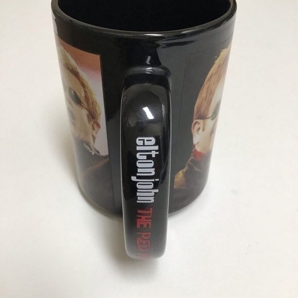 Elton John The Red Piano Coffee Mug Black Ceramic Tea Cup Wrap Graphic Las Vegas - Picture 12 of 13